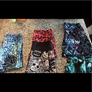 Med 5in wild things, L 2.5 in rap legends,rage, L 5in stardust,mermaid skulls.